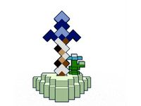 Master Sword Statue(2d prototype Breath of the Wild; concept statue) by Amplitu