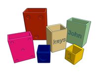 Customizable fridge magnet box by eirikso