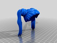 Giant Lego Harley Quinn Hair V2 by delslogos1974