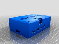 MDB2Pi HAT Case for Raspberry Pi 2/3/4 with DIN rail option by mmame