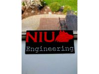NIU Engineering Plaque by mmac32s1