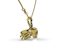 Pendant leaf ginkgo *.stl by HappyGold