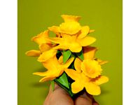 Daffodils with stems by e3dOnline