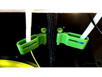 MakerBot Replicator 2X Filament Back Tube Retainer Short by runboyusa