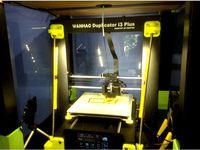 LED strip holder for Wanhao i3 with 8mm brace bars by gadgetmind