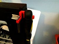 Scraper and allen key holder for wanhao duplicator i3 (di3) by Simhau