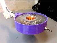 Power LED desktop lamp, utilizing Intel CPU cooler by pilkehocca