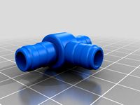 T Connector pneumatic tube (ID=8mm) by fawks03