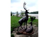 Sculpture "Deers" by thelongrunsmoke