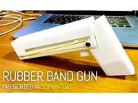 Rubber Band Gun (3DPrintDay) by calvintam
