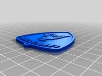 Lamborghini 3D Logo Keychain by 2c2know