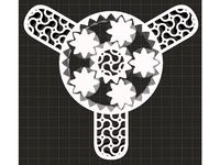 Gear Bearing Fidget Spinner by Tyrdle