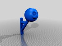 Bike Helmet Wall mount smiley by SimonHaase