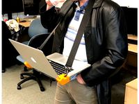 Laptop Tummy Holder by ricardodeazambuja