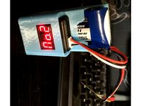 Lipo Holder for Skyzone FPV Goggles by vectraturbo