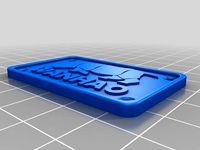 Wanhao Logo Plate / Wanhao Logo Schild by JMDesigns
