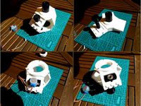 Stepper Motor adapter & knob for folding focuser by masutokw