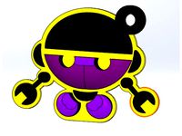 Insani Robot Keychain by Insani3D