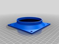 Parametric square fan to pipe adapter / shroud by andygock
