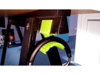 Headphone Holder for Ikea Oddvald by manticus