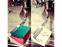 Sponge Holder Kitchen Clip Snap On Halter Küchenschwamm Wasserhahn by BastelOle