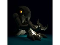 Chozo Statue (smartphone stand) by FenriX