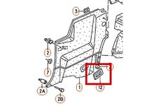 Corrado lower trim plate seat belt rear ( 535 868 523 ) by hendrik6073