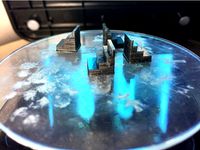 Resin Exposure and Pixel Dimming Test Piece by jimustanguitar