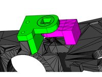 InMoov Shoulder Square Pot Holder  by rickcavanaugh