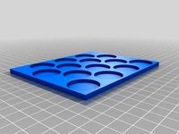 Kings of war movement tray for miniatures with round bases by Kpi1986