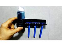 Razors holder with shaving cream. by luismatias