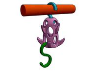 Hanging Belt Hanger vol.2.1 with dress belt + regular belt hooks by educa_thor