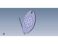 Keychain with Belarusian ornament "Spring" by Manuilware