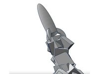 Rocket Ship with a Low-Poly Exhaust Trail by ChMiBr