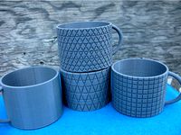 Simple Decorated Cups or Mugs by pmoews
