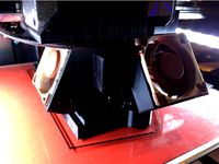 Dual Fan Duct for E3D Hot End And Titan Extruder by pcsentinel