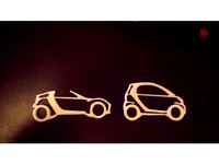 smart roadster coupé car keychain by ice_t