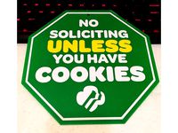 No Soliciting Girl Scout Cookies Sign by rawlogic