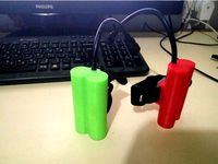 18650 Li-ion battery holder for flashlights by danbassa
