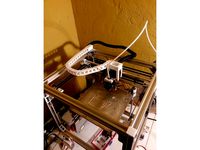 Hypercube X Carriage Drag Chain Adaptor by beginjd