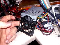 Kossel Clear Arduino Fan Mount by lboucher