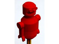 Robot Pencil Top Figurine by JonoGreyBeard