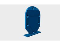 Ski boots race lifter plate front and back of 5mm thick. by Domi8262