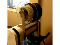 Lasercut Robo3D Top Load Clip-on Spool - 6mm MDF by YellowSignStudio