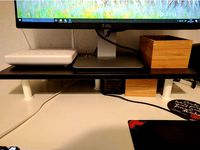 Monitor Stand (with IKEA EKBY LAIVA) under 5$ by arturogdc