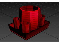 Sphereified Ngon Penholder and Tray by Marious0423