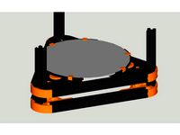 Concept! FLSUN Delta Kossel Mini Adjustable Bed Holder by RunningX