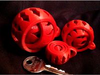gyroscopic " open-work " keyring collection by gianfranco