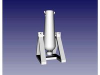 Rubber Band Cannon (threaded barrel) by nakeib