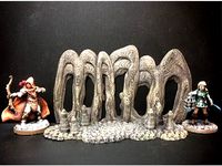 Delving Decor: Cave Facade (28mm/Heroic scale) by dutchmogul